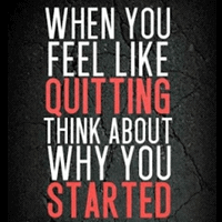 No quitting